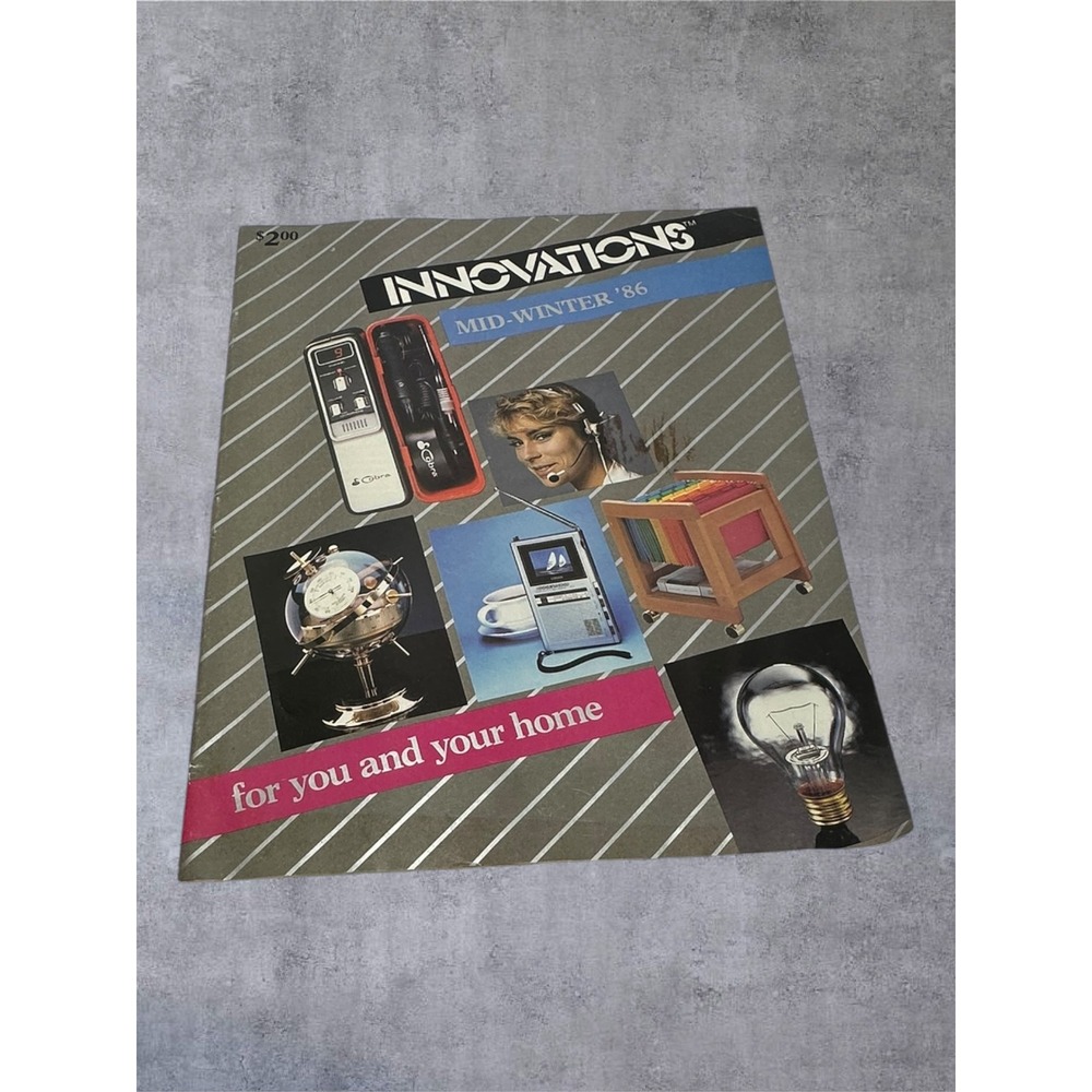 Innovations Catalog Mid-Winter 86 Vintage 80s Tech Home Decor Gadgets